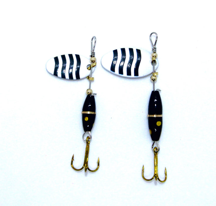 FishKing Trigger Bug svart/hvit stripet (sebra), 3 og 6 gram. Nyhet 2024!