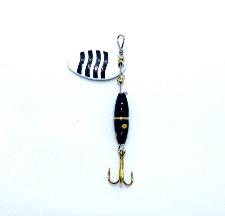 FishKing Trigger Bug svart/hvit stripet (sebra), 3 og 6 gram. Nyhet 2024!