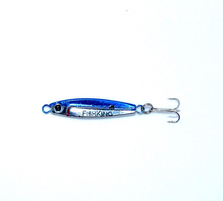 FishKing Trigger Prey blå/sølv, 12 og 18 gram. Nyhet 2024!