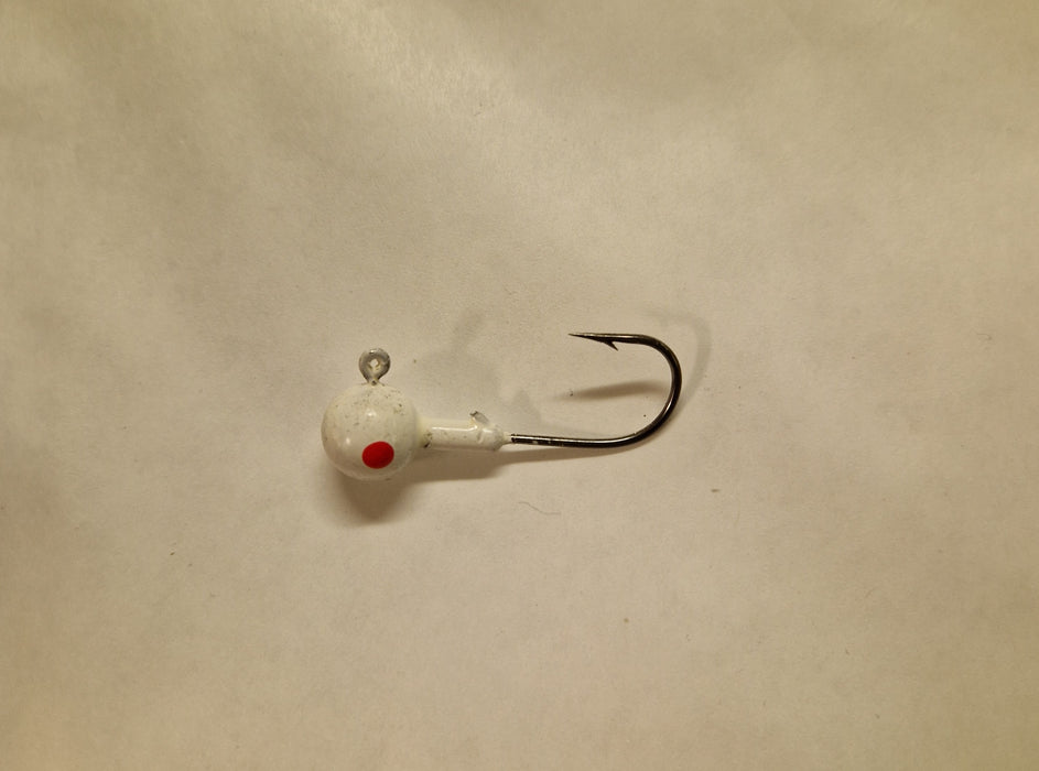 Jigghode, hvit m/rødt øye