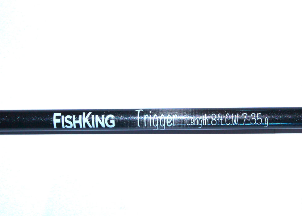FishKing Trigger 8, 4-delt karbon haspelstang, 8 fot (240cm)