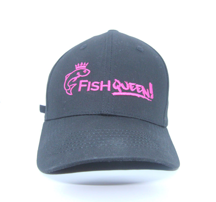 FishQueen cap, svart og mørk rosa. Til ivrige damer og jenter! Perfekt gave!