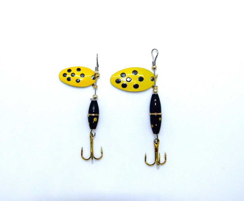 FishKing Trigger Bug gul/m svarte prikker, 3 og 6 gram. Nyhet 2024!