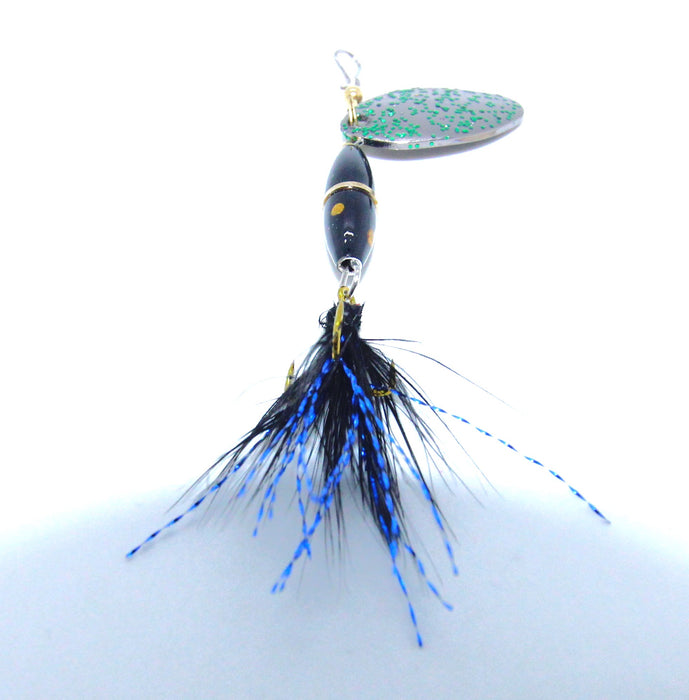 FishKing Trigger Bug blågrønn glitter m/fluekrok, 3 og 6 gram. Nyhet 2024!