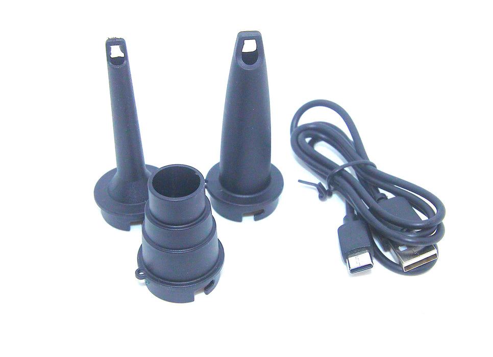 Elektrisk minipumpe til packraft, liggeunderlag etc. Pumper opp og tømmer ut luft. Denne gjør jobben for deg!