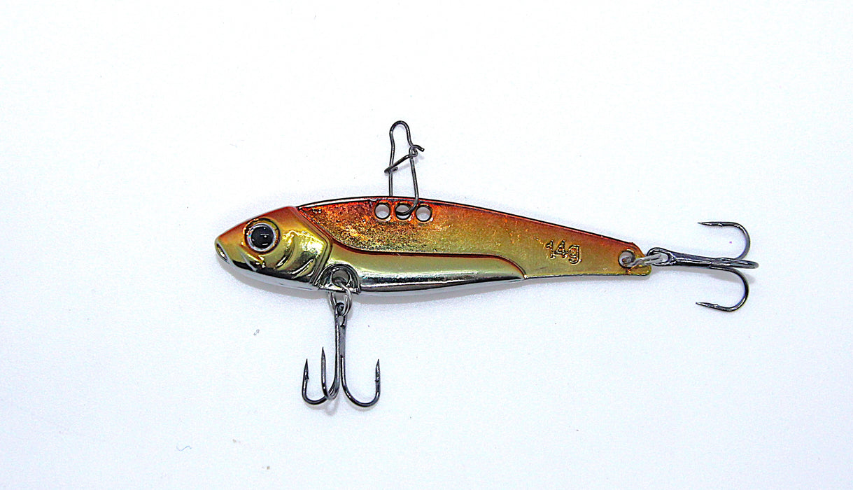 FishKing Trigger Target brun/varmgull/sølv, 7 og 14 gram. Nyhet 2025!