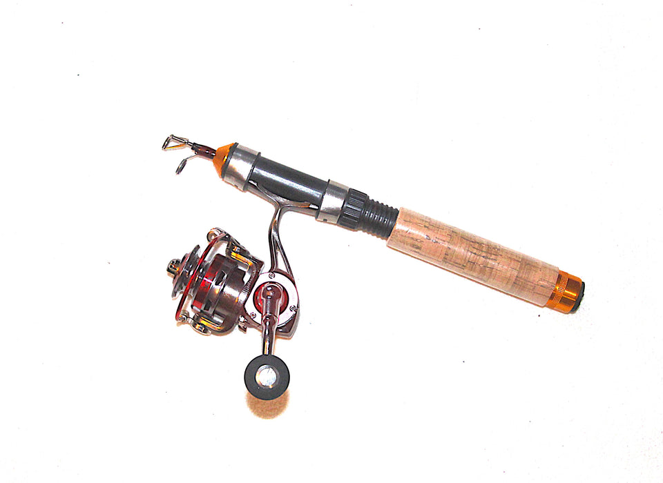 Isfiskesett haspel Pocket Spin teleskopisk 26-60cm