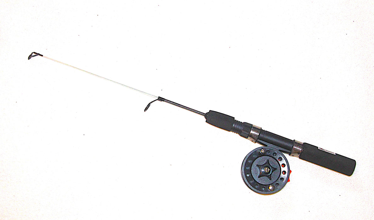 Teleskopisk isfiskesett med Arctic char meitesnelle