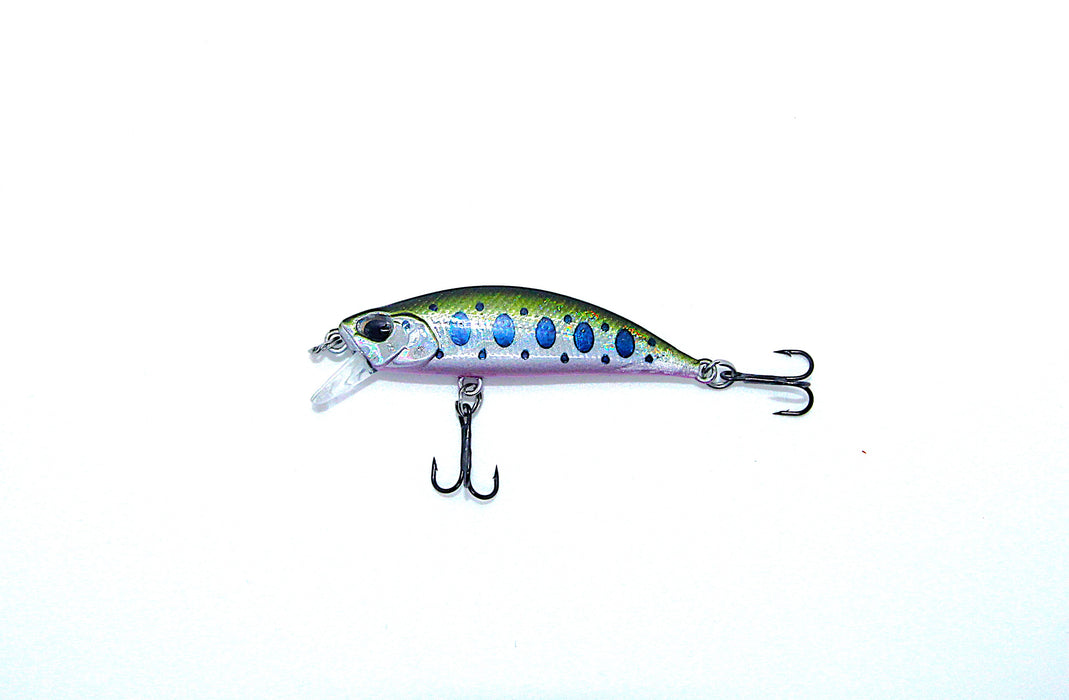 Striker ørret 5 grønnsvart/sølv/blå/rosa 5,5cm