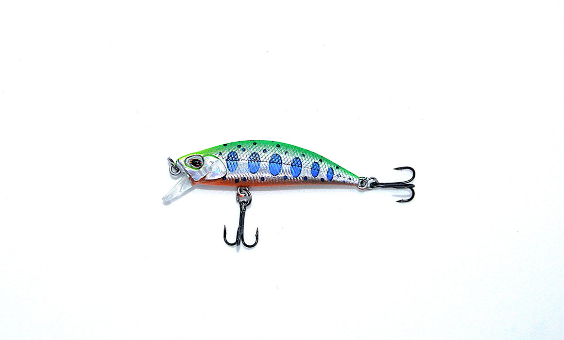 Striker ørret 6 grønn/sølv/blå/oransje 5,5cm
