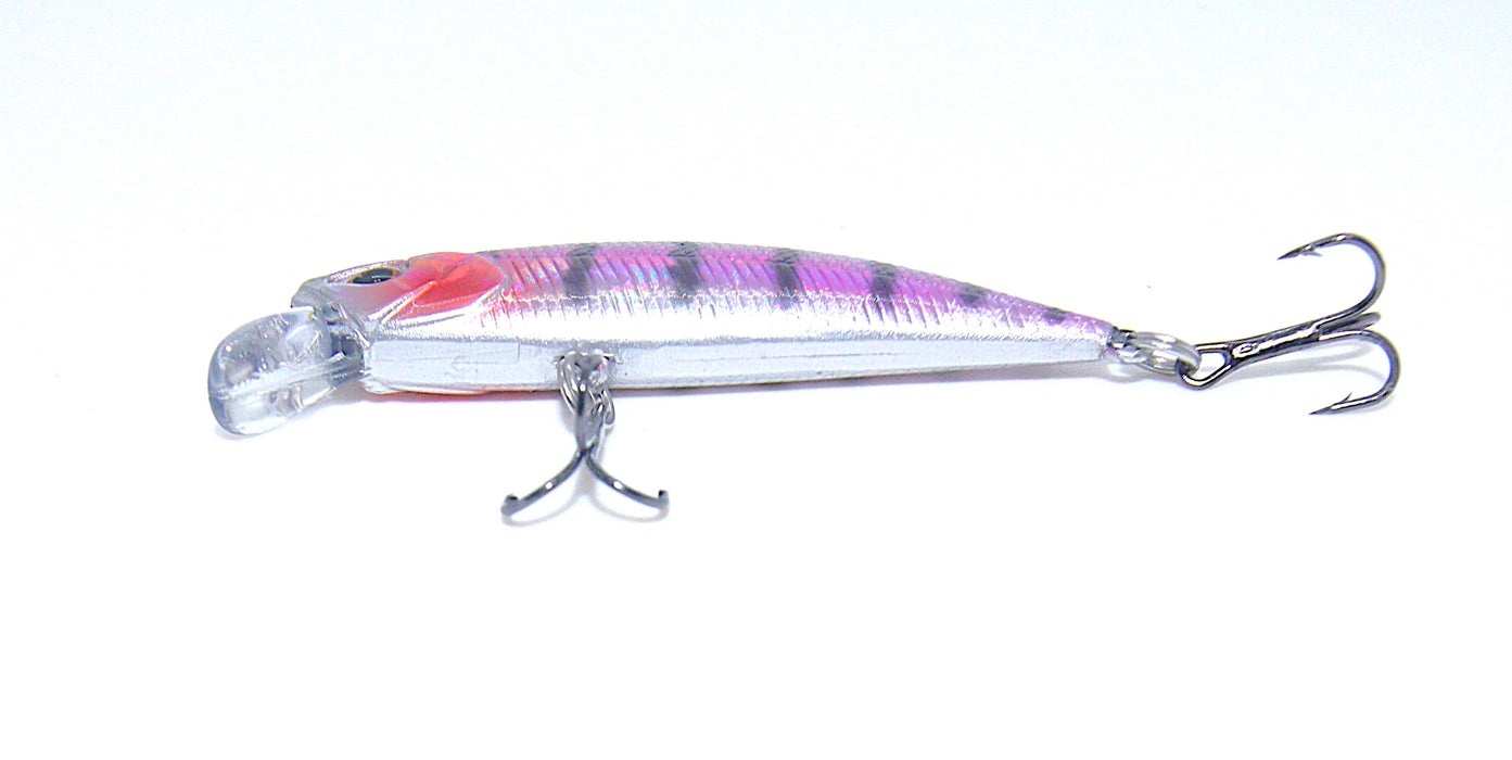 Striker 17 rødlilla/svarte striper 5,5cm