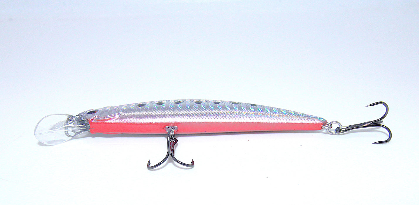 Striker ørret blålilla/svart/rosa 10cm