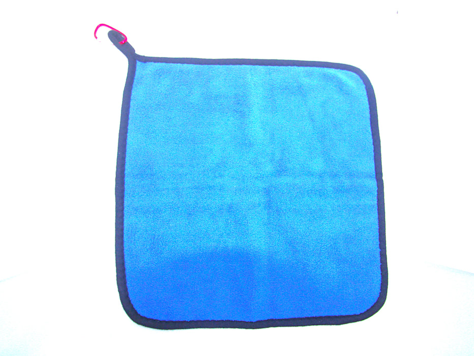 Microfiber håndkle 30x30 med hempe og karabinkrok