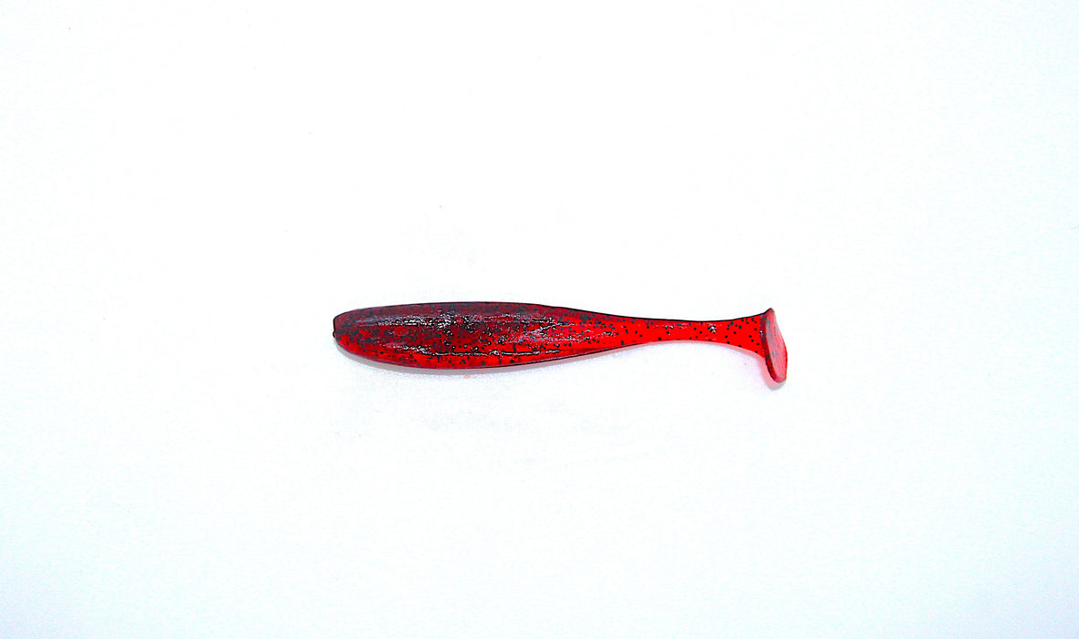 Shad 7cm, rød/svartflekket, 2.2 gram