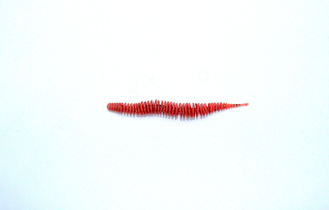 Worm 8cm, rødbrun, 1.4 gram