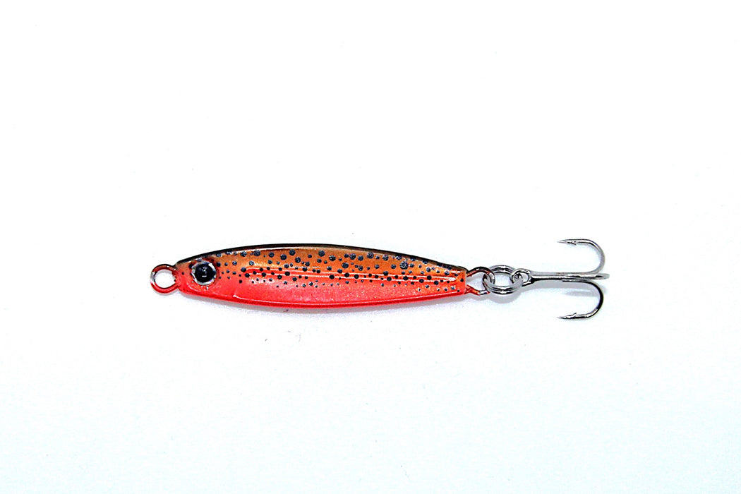 Pakketilbud Trigger Prey ørretserie, 12 gram. 5 sluker, 10 slukhemper + slukboks til ekstra god pris!