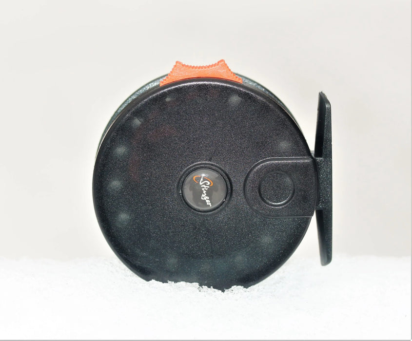 Teleskopisk isfiskesett med Arctic char meitesnelle