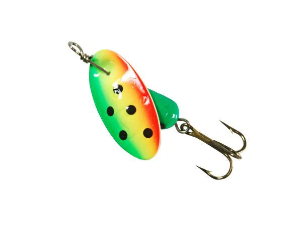 Spinnerpaket fjellfiske. 5 effektiva spinnere till fjellfiske+10 slukhemper+slukskrin