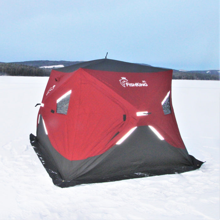 FishKing Tundra XL isolert vintertelt, 240x250 cm, inkludert vanntett gulv