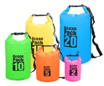 Pakketilbud vanntette pakksekker 2-30L. 6 ulike størrelser. Hold mat og utstyr tørt!