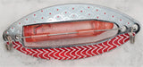 Røyeblink med lys, Ravdu, hvit og rød med sølv bakside 1, 80mm, art.nr.11490