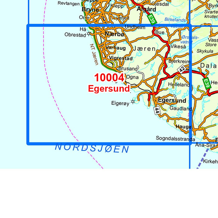 Egersund 1:50 000