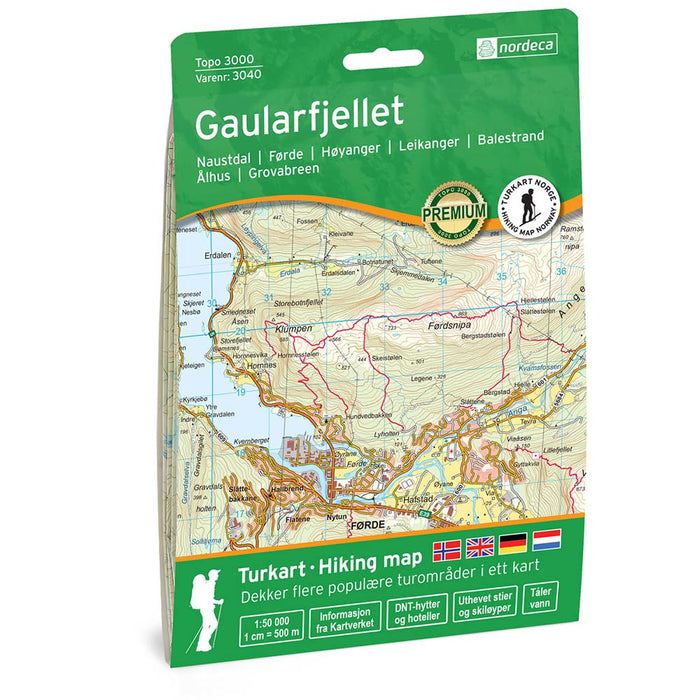 Gaularfjell 1:50 000