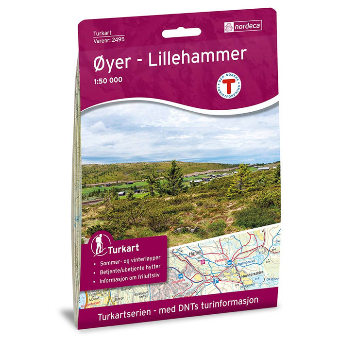 Øyer-Lillehammer 1:50 000